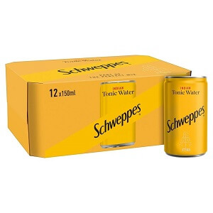Schweppes Tonic Watrer (12 x 150ml cans)