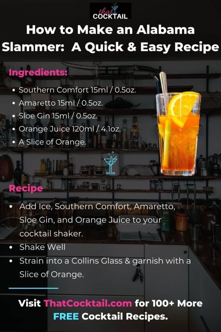How to Make an Alabama Slammer: A Quick & Easy Cocktail Recipe - That ...