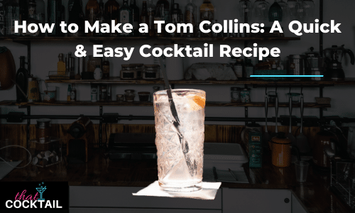 How to Make a Tom Collins: A Quick & Easy Cocktail Recipe
