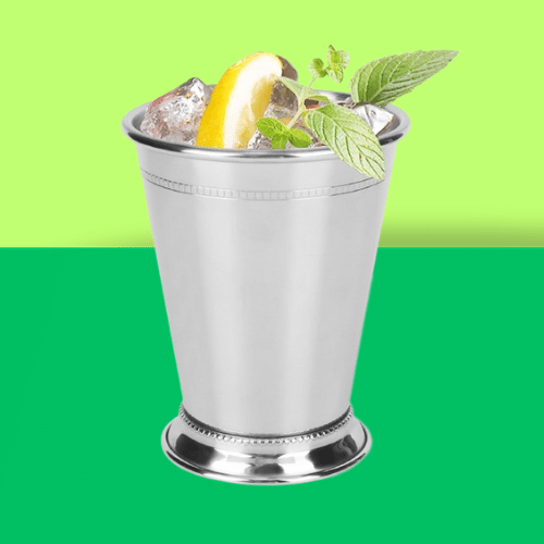 Lot De 2 Tasses Mint Julep En Acier Inoxydable - 12 Oz (350 Ml) - Pour Cocktails, Whisky, Courses De Chevaux - Design élégant