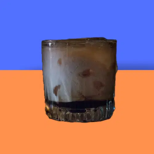 Irish Honey in a heavy glass with cream swirled through
