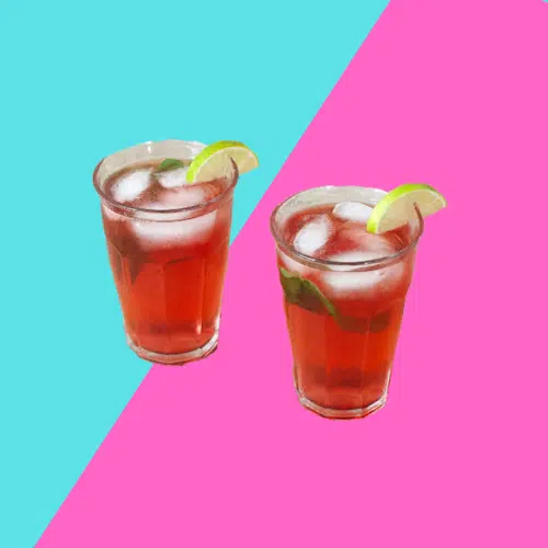 Get Randy in two tall glasses with ice and lime