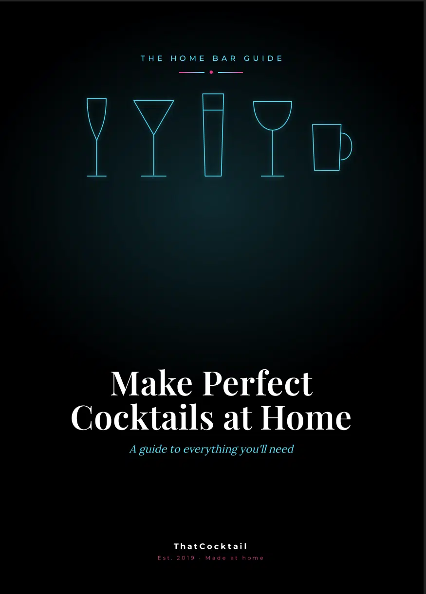 Cover of the free guide Make Perfect Cocktails at Home